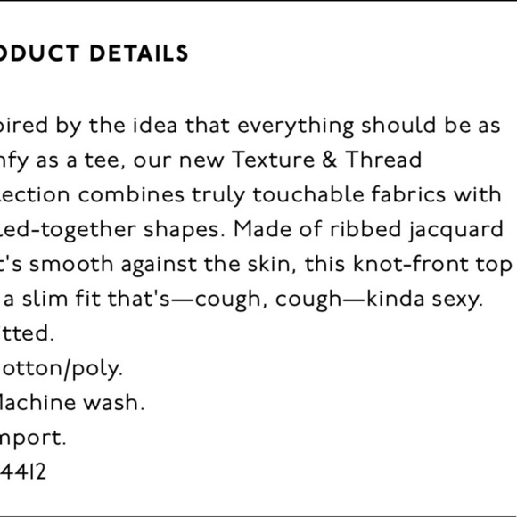 Madewell Texture & Thread Jacquard Knot Front Top - Picture 12 of 12